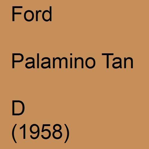 Ford, Palamino Tan, D (1958).